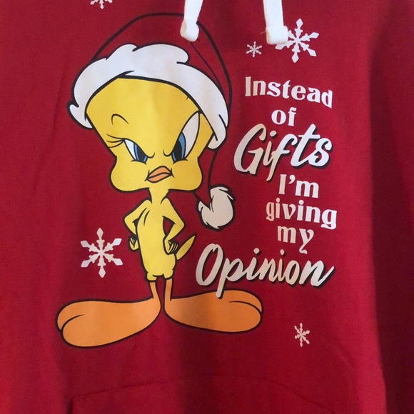 Looney Tunes tweety bird holiday sweatshirt - Picture 2 of 3